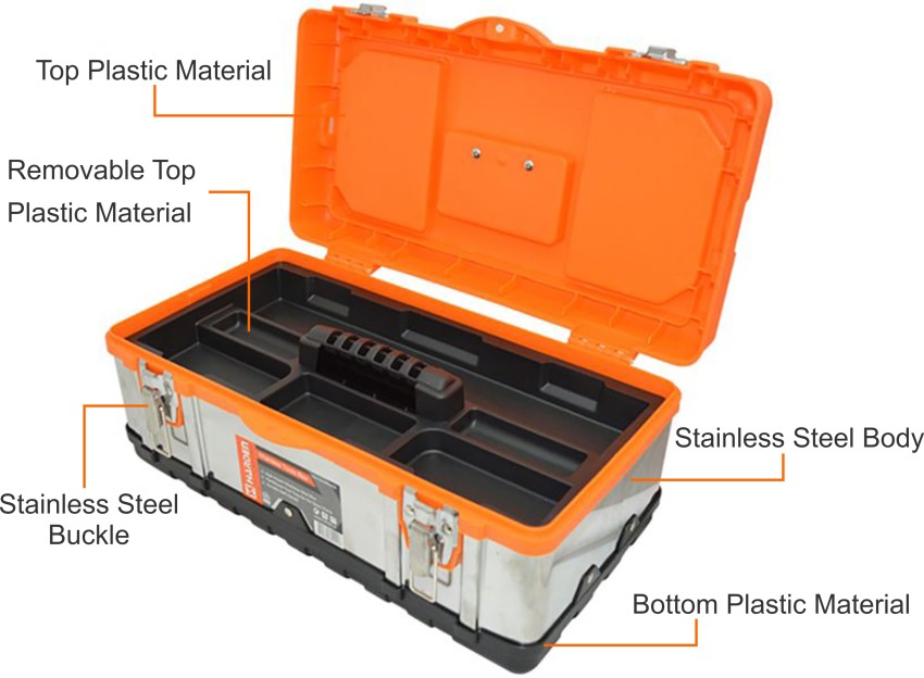 IMPULSE High Grade Metal Tool Box for Tools/Tool Kit Box for Home