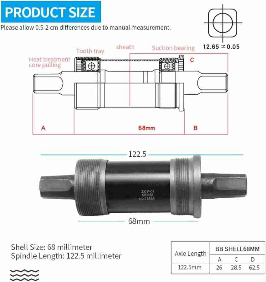 Udee Bicycle Square Bottom Bracket Sealed Cartridge Bearing