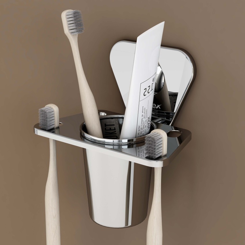 Plantex Dream High Grade Stainless Steel Tooth Brush Holder