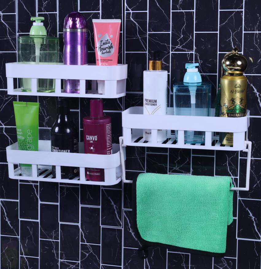 HUXX Bathroom Organizer shelves Cosmetic Toiletry Storage Shelf