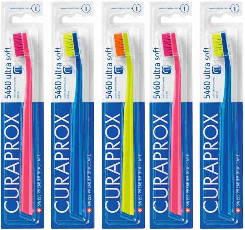 Curaprox CS 5460 Toothbrush, Extra gentle bristles, Swiss Oral Care, Pack  of 5 Extra Soft Toothbrush - Buy Baby Care Products in India