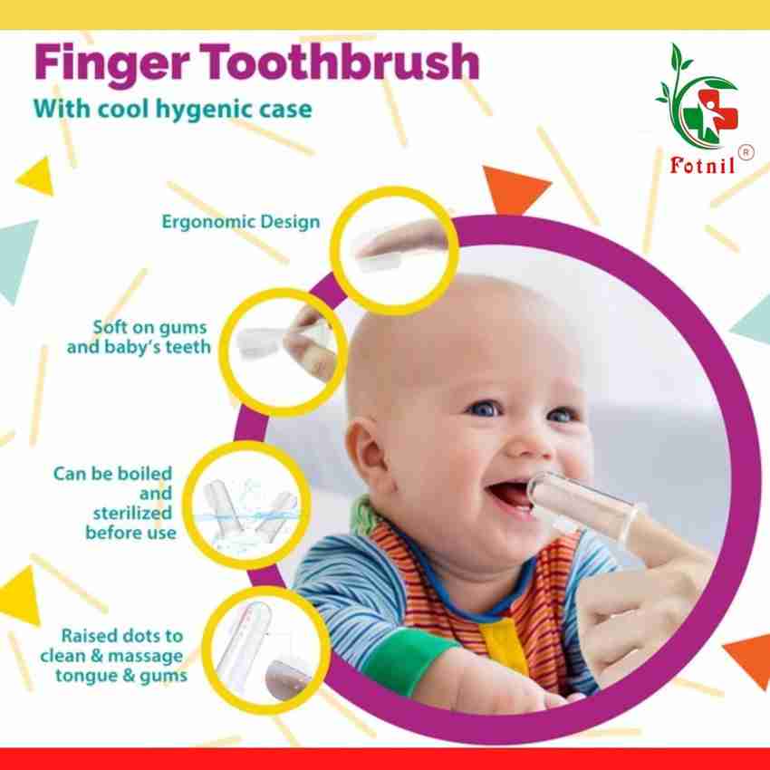 Baby gum massager brush discount