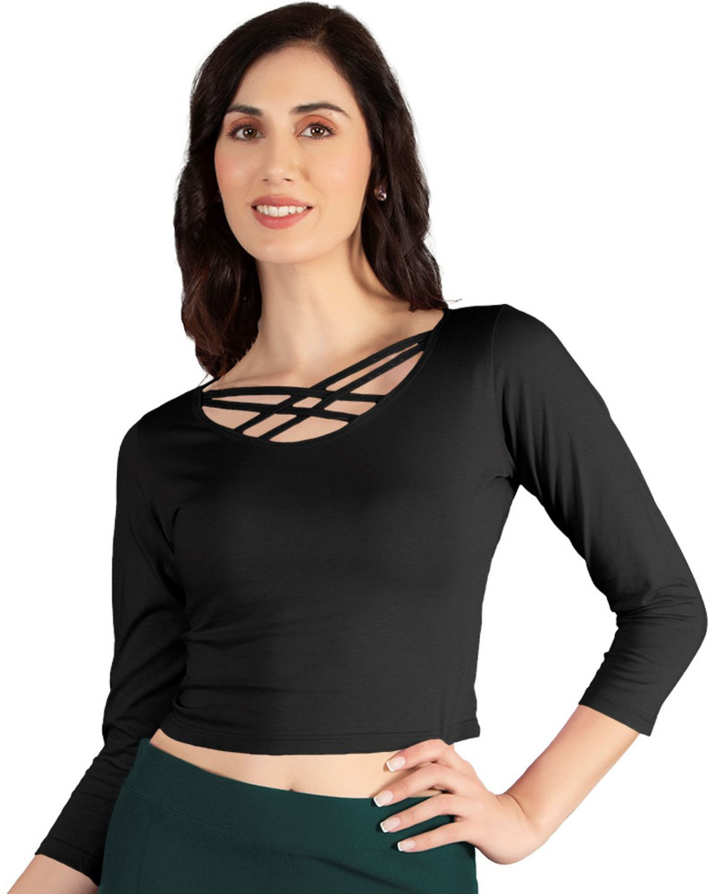 full sleeve crop top flipkart
