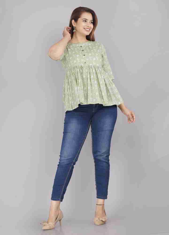 Jean tops for 2025 ladies flipkart