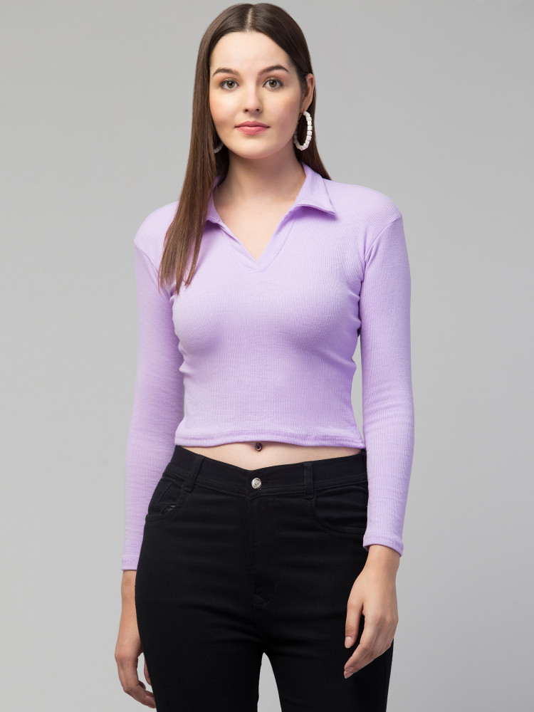 women light purple top