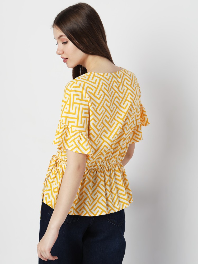 Vero moda yellow store top