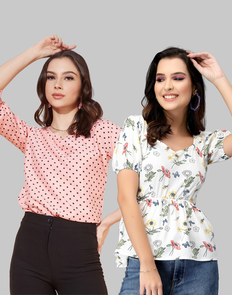 Polka dots tops flipkart hot sale