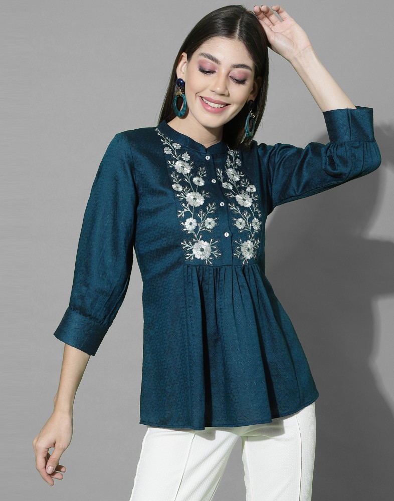 Flipkart embroidery kurtis sale