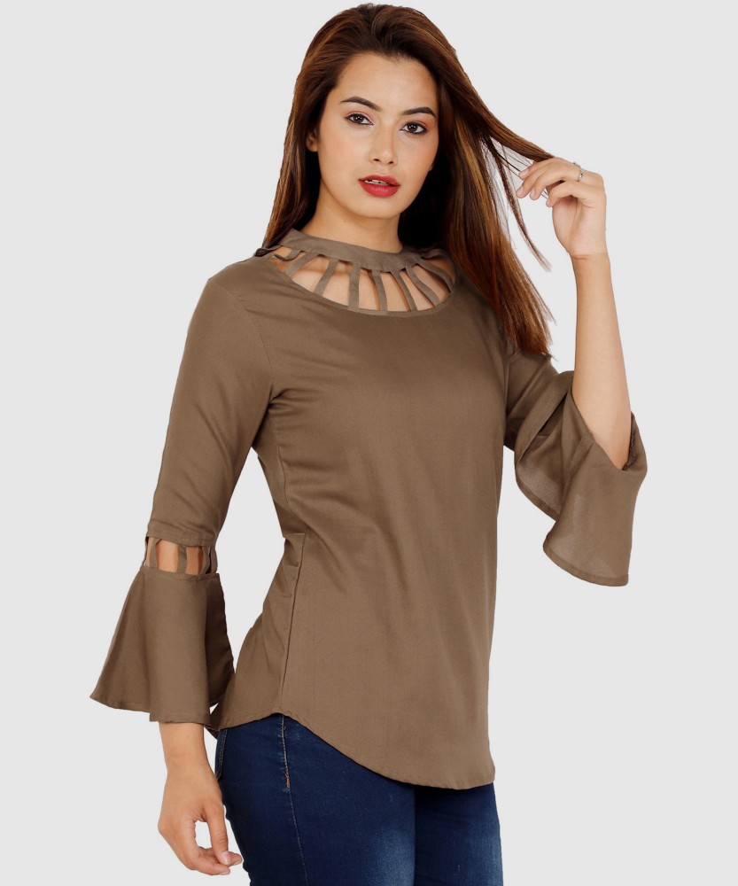 Shoulder cut tops flipkart hot sale