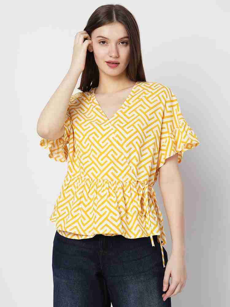 Vero moda yellow top online