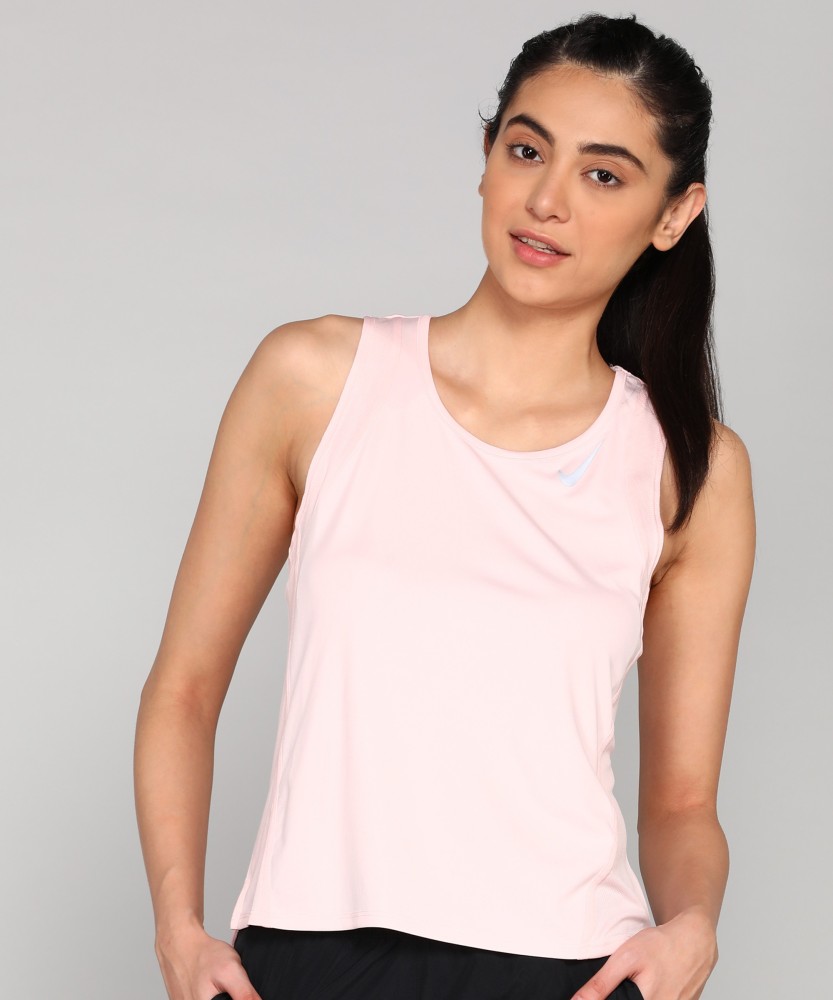 NIKE Casual Solid Women Red Top - Buy NIKE Casual Solid Women Red Top Online  at Best Prices in India