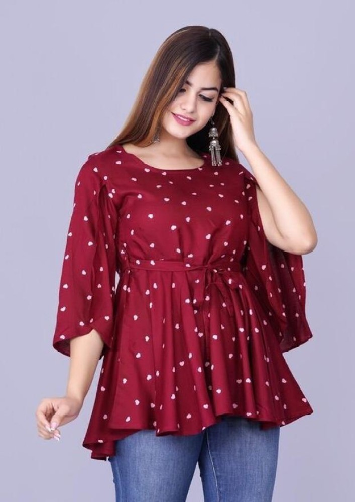 Frock type shop top for girls