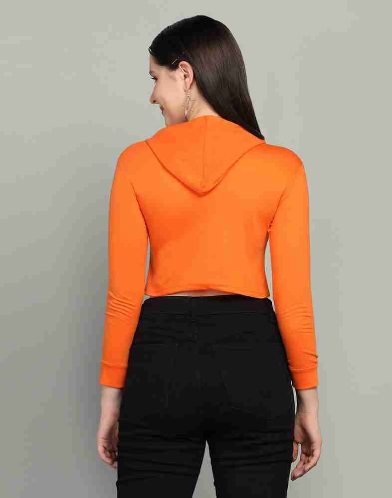 Orange zip up top hotsell
