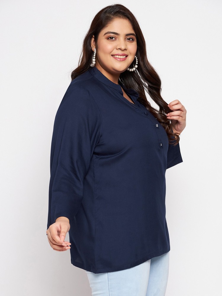 Vinaan Plus Size Tops For Women, Rayon Top, Womens