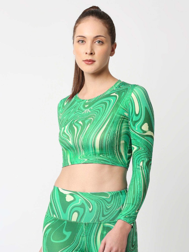 crop tops for Women western wear green – Masakali.Co®