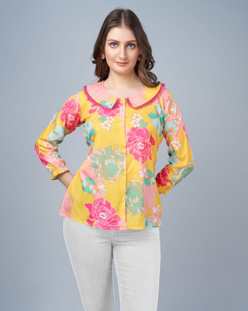 FROCKRY Formal Printed Women Yellow Top Buy FROCKRY Formal Printed Women Yellow Top Online at Best Prices in India Flipkart