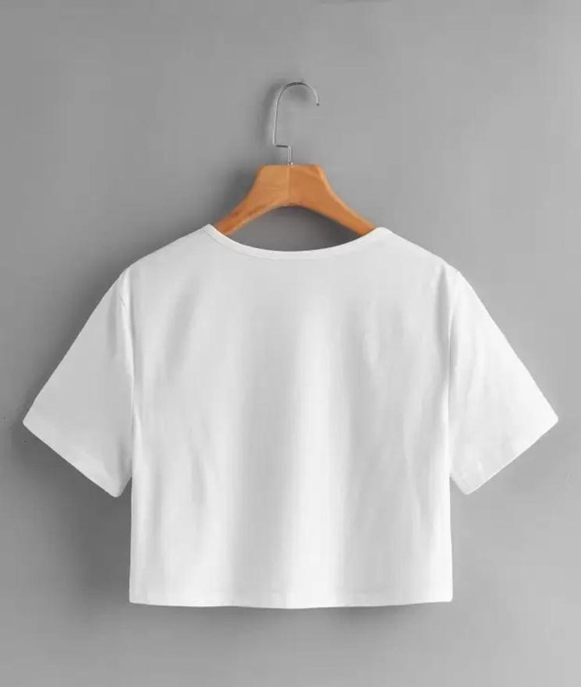 plain crop tee