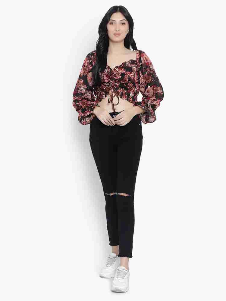 DD Enterprises Casual Floral Print Women Multicolor Top - Buy DD