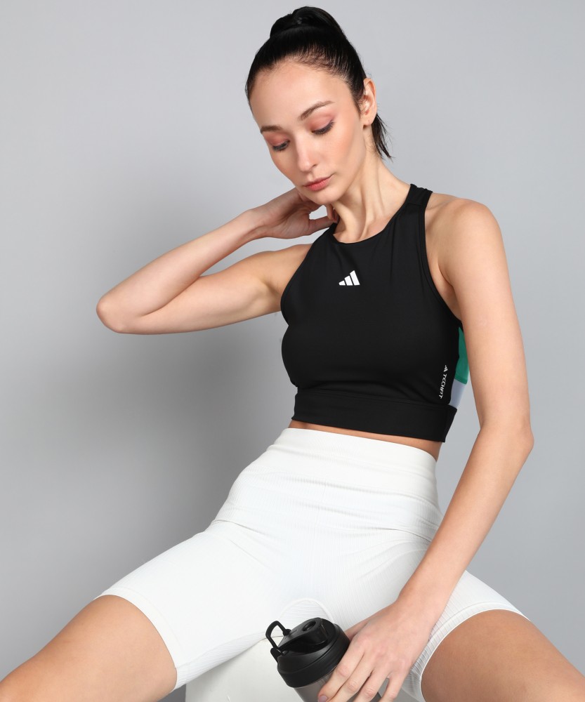 Adidas crop 2025 top online india