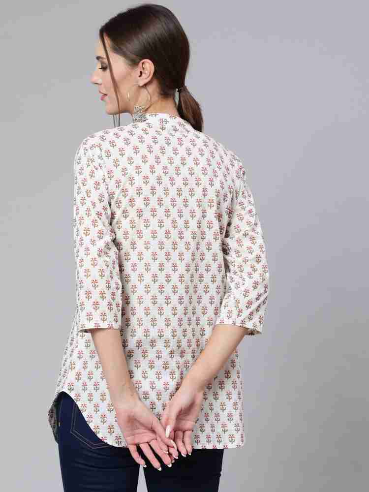 Nayo Casual Printed Women White Top Buy Nayo Casual Printed Women White Top Online at Best Prices in India Flipkart
