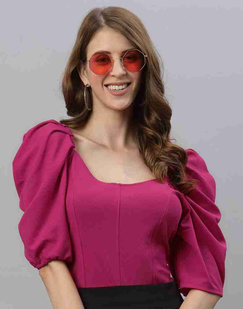 TANDUL Casual Full Sleeve Self Design Women Pink Top at Rs 239/piece in  Delhi