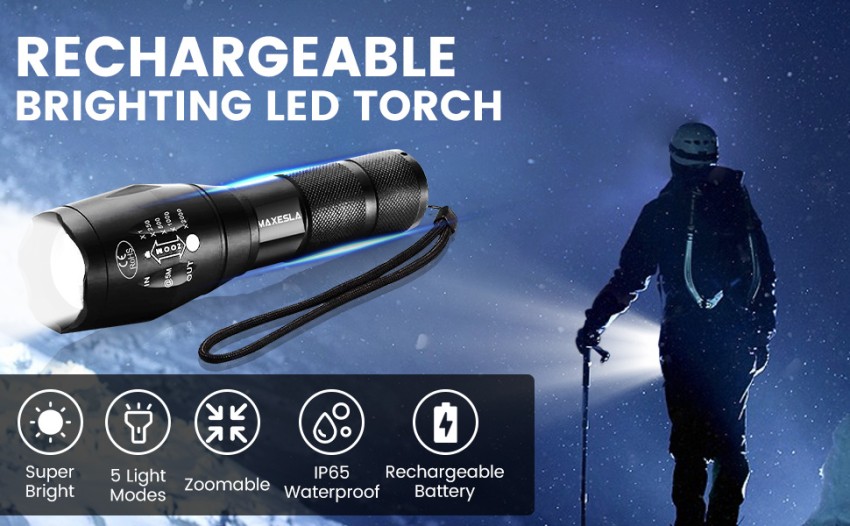 Pocket Torch with integrated Emergency Hammer and seatbelt cutter