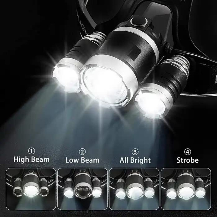 SEVENSPACE Headlamp 20000 Lumen flashlight IMPROVED LED