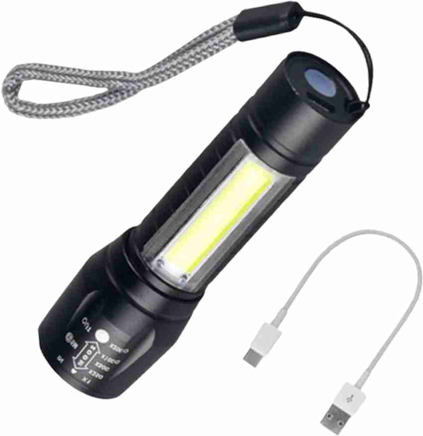 LED FLASHLIGHT Rechargeable Mini USB Light COD 3 Modes Flash Light