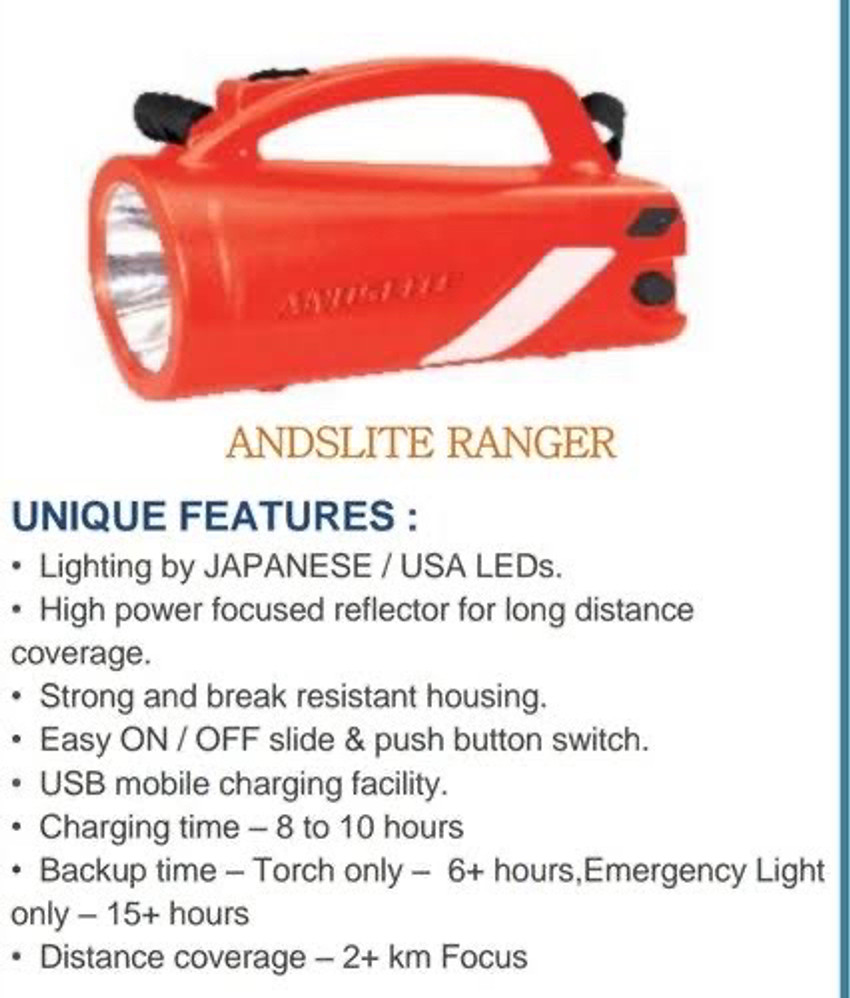 ANDSLITE Ranger Torch Price in India Buy ANDSLITE Ranger Torch