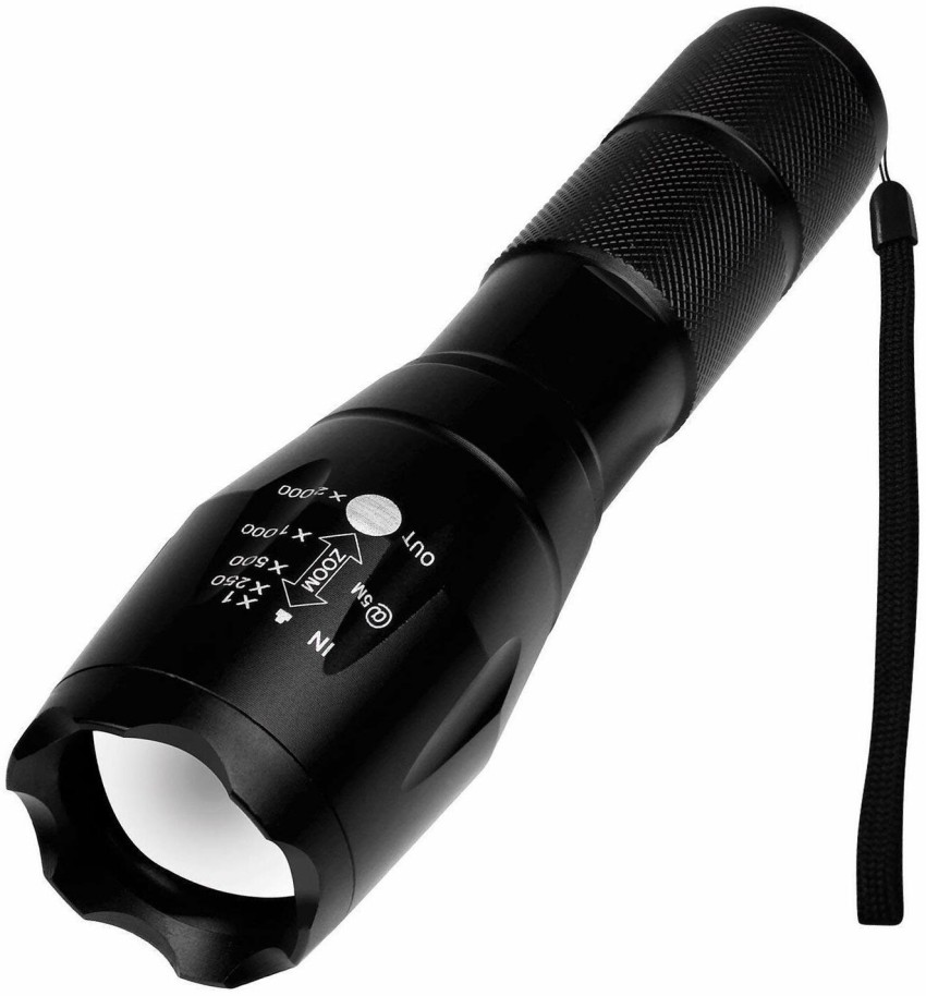 kiyo water proof flashlight 5 modes LED with Super Bright Cree light with  Rechargeable battery and charging kit with Zoom option powered by  rechargeable battery Torch Price in India - Buy kiyo