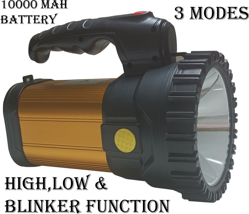 MitSales 3 Km Long Range Torch With 350 W Laser Light ,3 modes & 10000 Mah  Battery Torch Price in India - Buy MitSales 3 Km Long Range Torch With 350 W