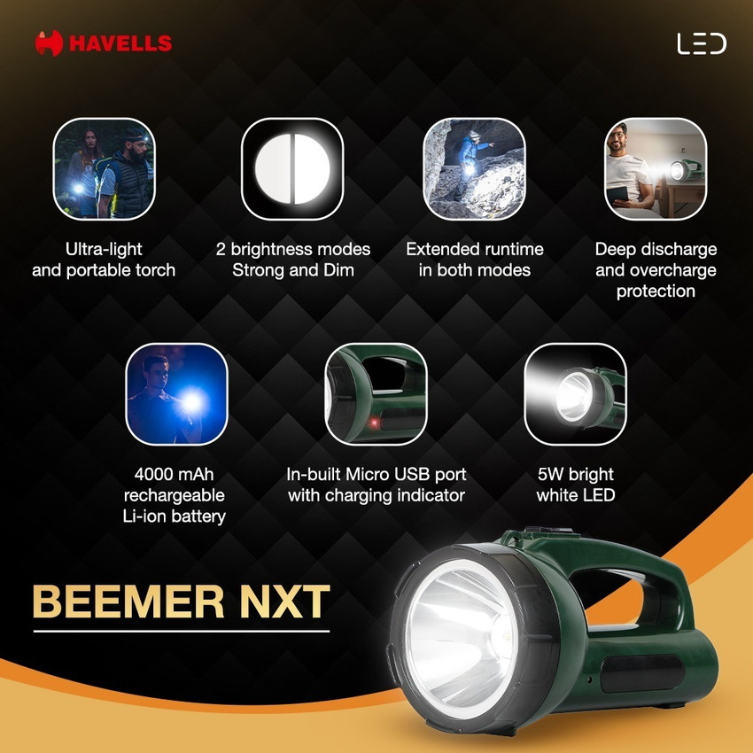 Havells beemer 50 torch outlet