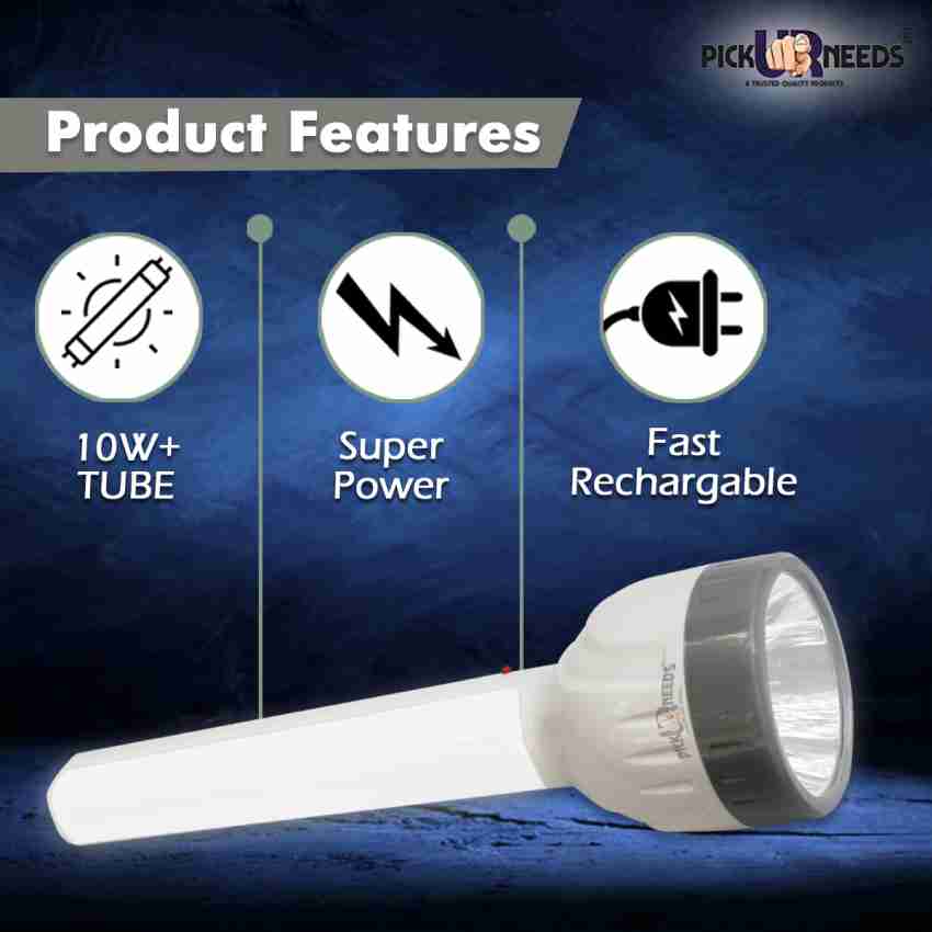 Daily Needs Shop Emergency Rechargeable 2 in 1 Long Range LED Search & Torch  Light 8 hrs Torch Emergency Light Price in India - Buy Daily Needs Shop  Emergency Rechargeable 2 in