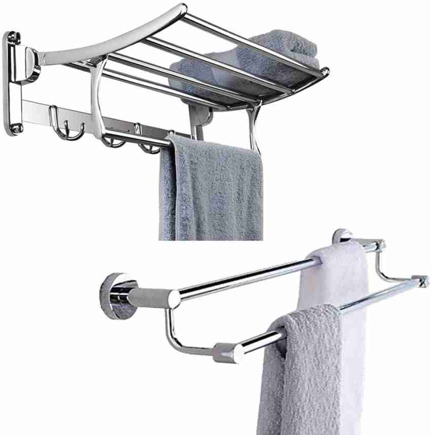 Garbnoire 1.5 FEET Stainless Steel Towel Rack WITH Towel Bar
