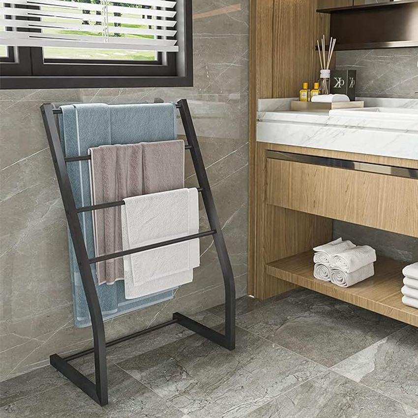 Indian Decor Towel Rack Freestanding Floor Stand for Bathroom Black Towel Holder Price in India Buy Indian Decor Towel Rack Freestanding Floor Stand for Bathroom Black Towel Holder online at Flipkart....