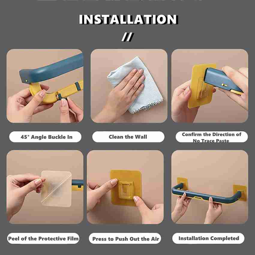 How to install a towel ring without drilling