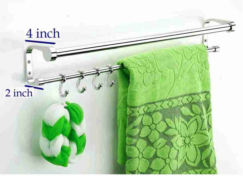 Craftbin Stainless Steel Towel Rod Towel Holder for Bathroom Towel Stand Towel Hanger 24 inch 2 Bar Towel Rod Price in India Buy Craftbin Stainless Steel Towel Rod Towel Holder for Bathroom Towel Stan...