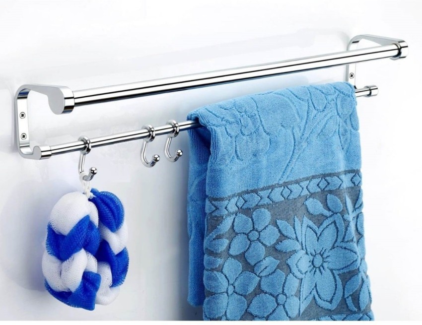 Craftbin Stainless Steel Towel Hanger for Bathroom/Towel Rod with