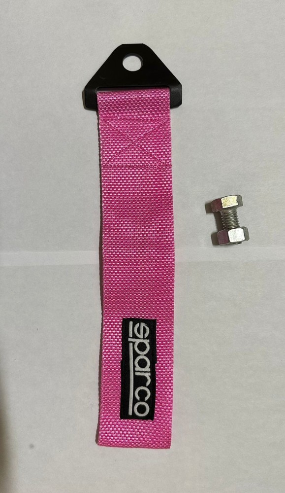 Auto MT SPARCO Pink CAR Truck Tow Belt Strap Front Rear Tow Strap