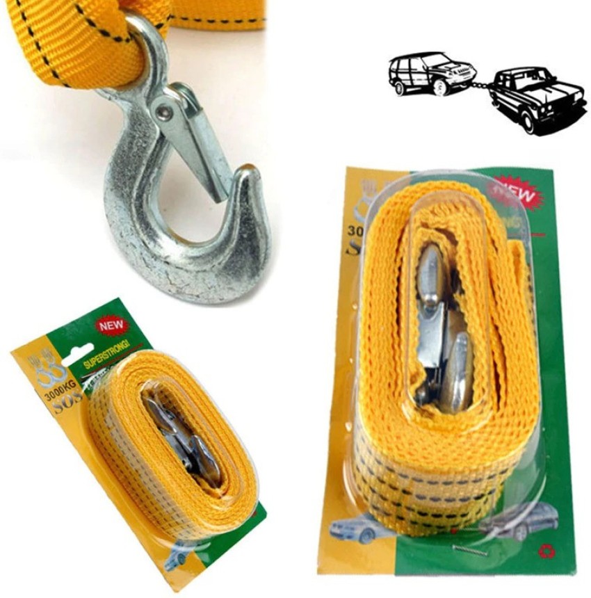 SEMAPHORE Heavy Duty Car Towing Rope with Forged Hooks For Mini