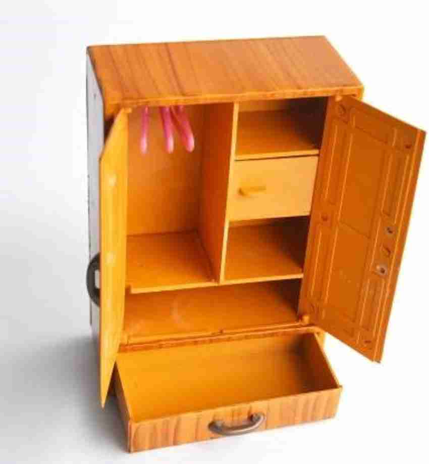mart2cart Wardrobe toy kids Almirah and kabat set brown Wardrobe
