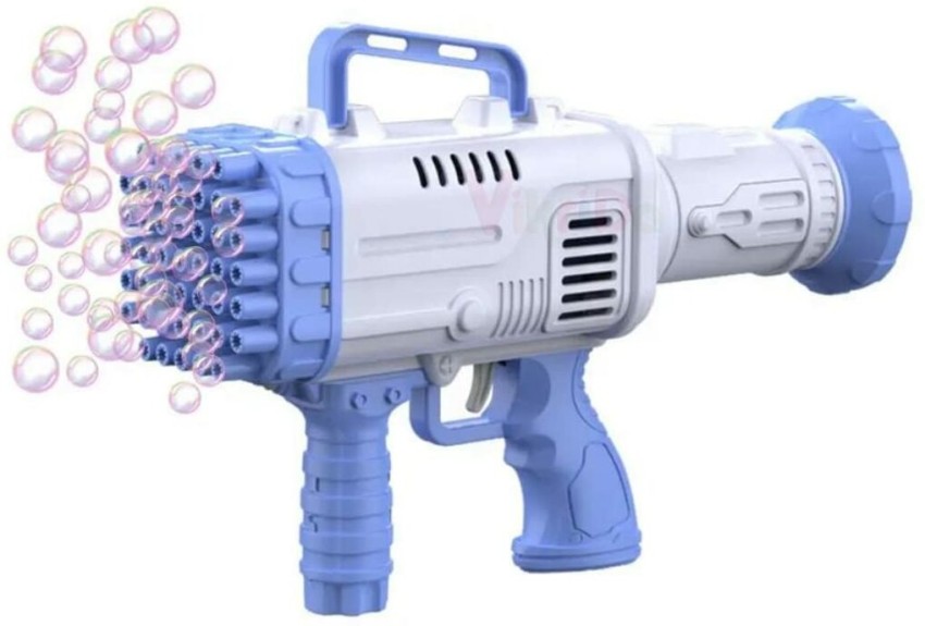 NHR 32 Hole Electric Bubble Gun with Solution for kids, Gatling