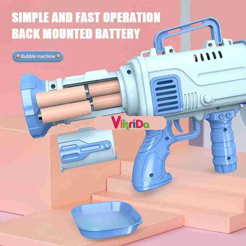 VikriDa 32 hole Bubble Gun Toy Bubble Maker Price in India - Buy VikriDa 32  hole Bubble Gun Toy Bubble Maker online at