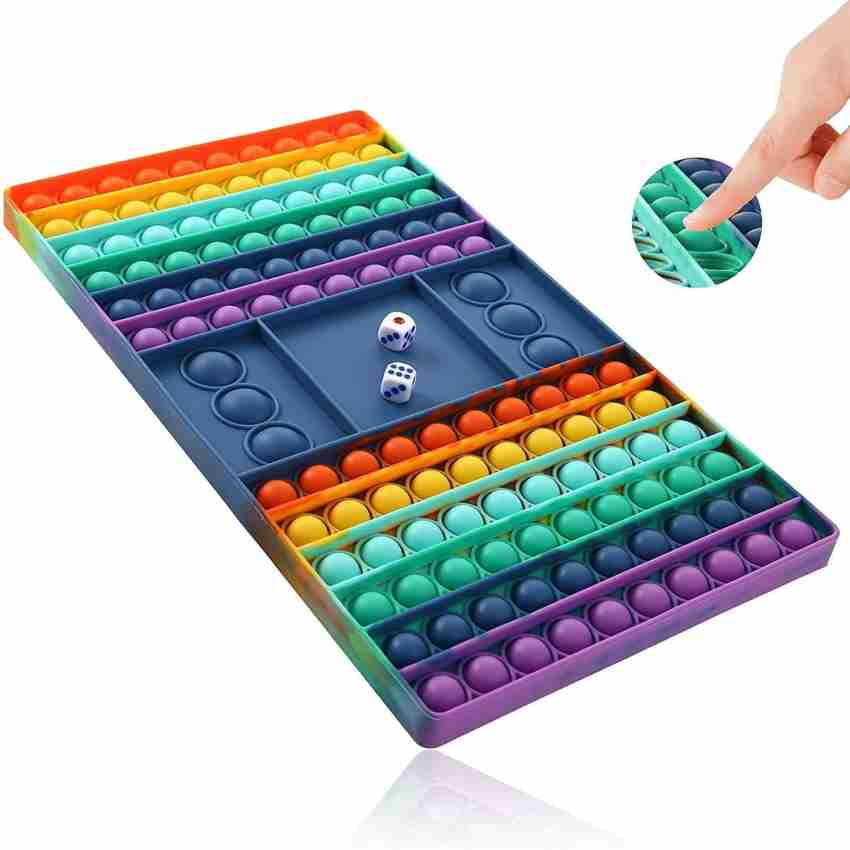 Buy Smartcraft Pop Game Fidget Toy, Silicone Bubble Rainbow Chess
