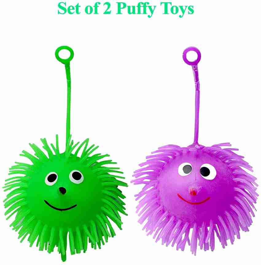 ASenterprises Led Light Silicone Rubber Puffer Ball Toys for Kids