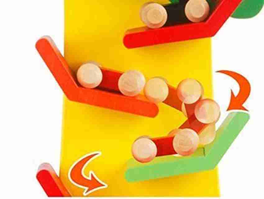 Kishore collection Wooden Slippery with Marble Toy Slider Track
