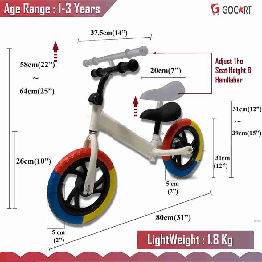 Kids bike seat hotsell height