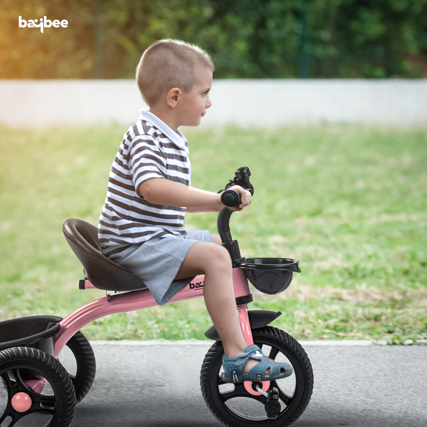 baybee Gezee 2 in 1 Baby Tricycle for Kids Trike with Adjustable Push Storage Basket Eva Wheels Storage Basket Baby Kids Cycle Trikes for 1.5 to 5 Yrs Tricycle Price in India