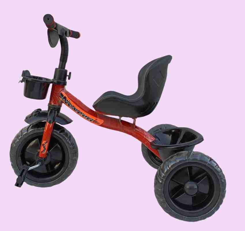 LITTLE WHEELZ KIDS ZONE TRICYCLE RAMBO NEW MODEL WITH SOFA SEAT RED FOR 6 TO 36 MONTHS BABY TRICYCLE RAMBO NEW MODEL WITH SOFA SEAT RED FOR 6 TO