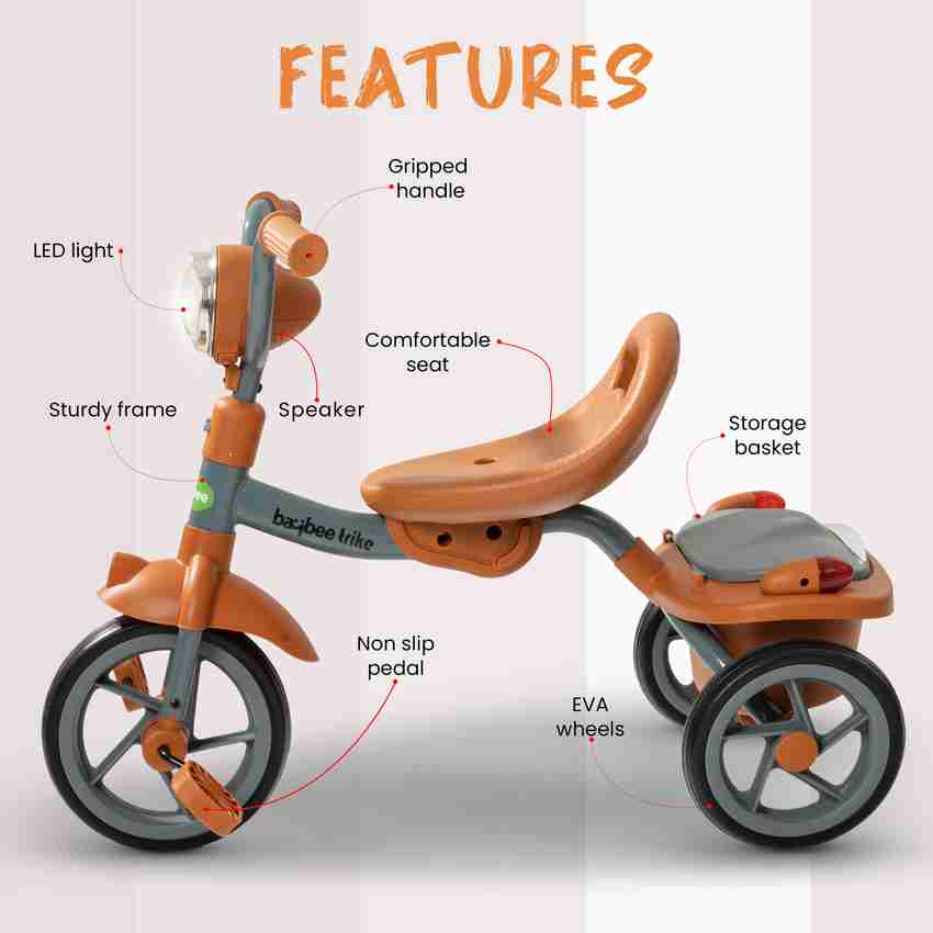 Foldable kids trike online
